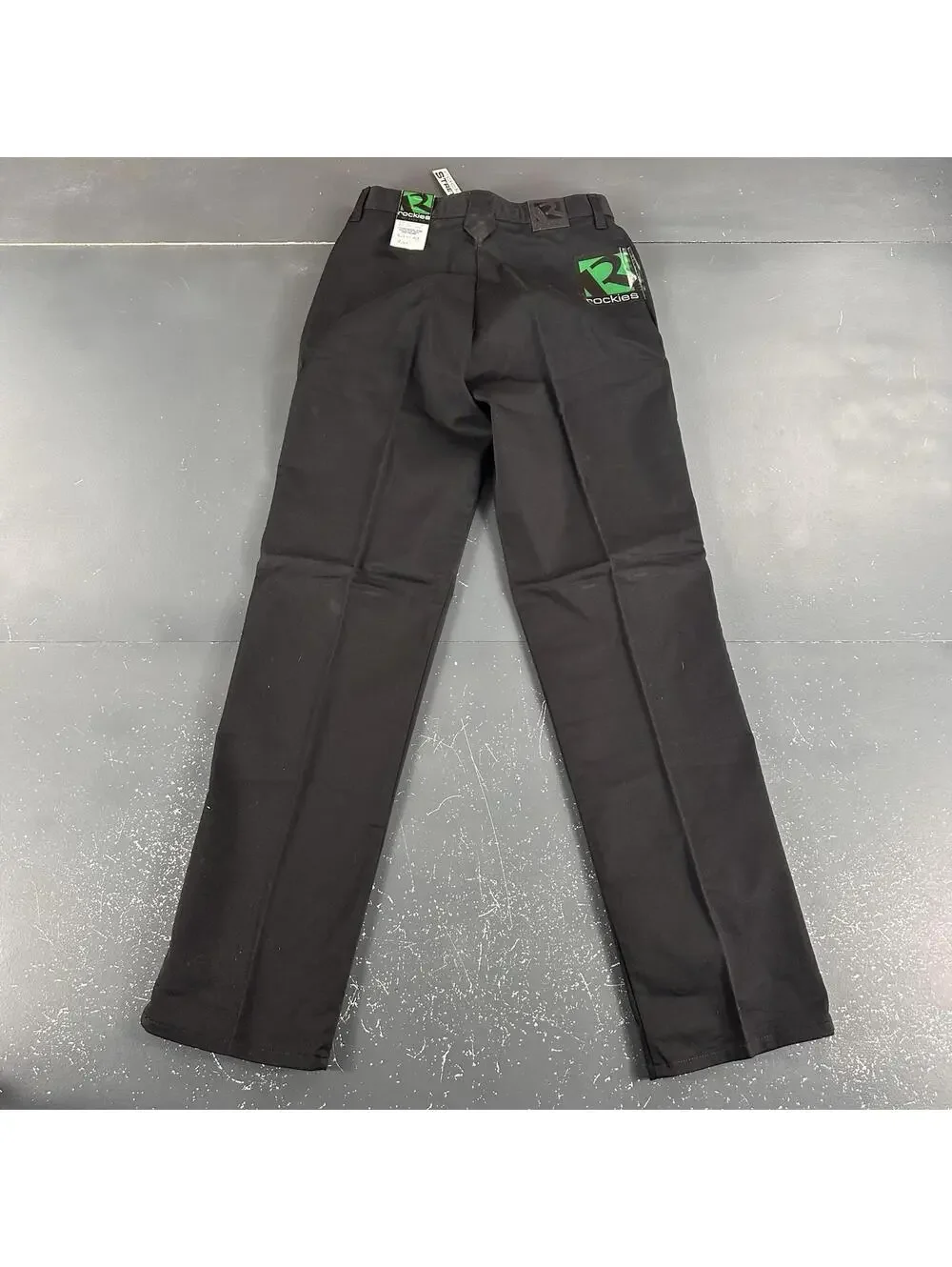 VTG Rockies Pants Women 29/9 Black Stretch Twill No Pocket 29x32 Inseam NWT USA - Picture 6 of 9
